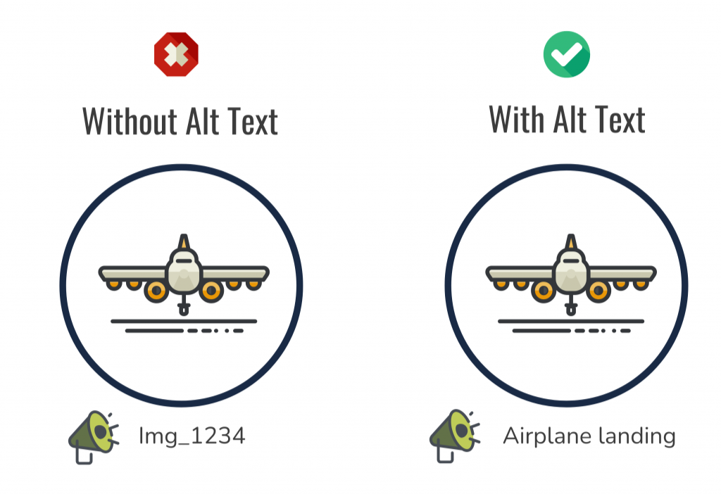 An example of an image with and without alt tex
